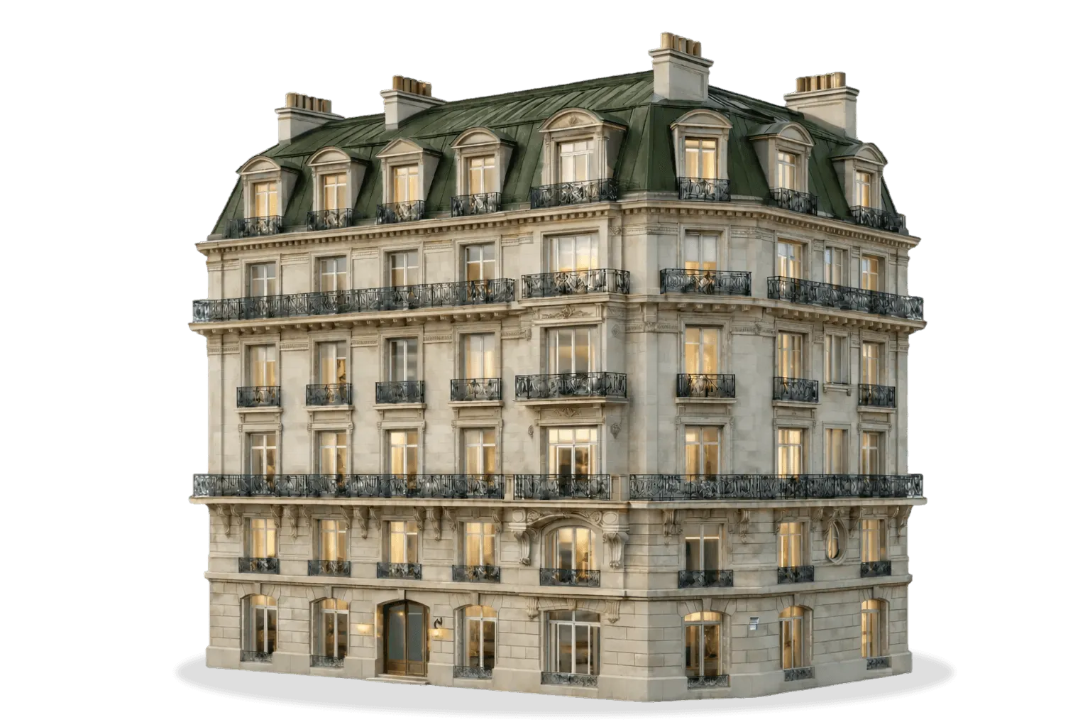 Immeuble de luxe de style haussmannien